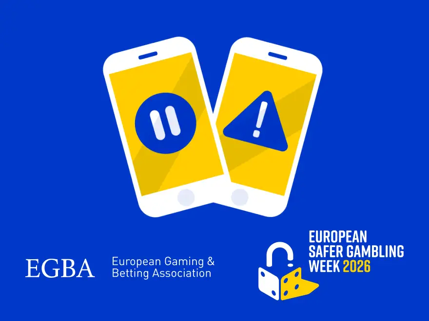 European Safer Gambling Week 2026, Play Smart, Stay Protected, EGBA campaign graphic